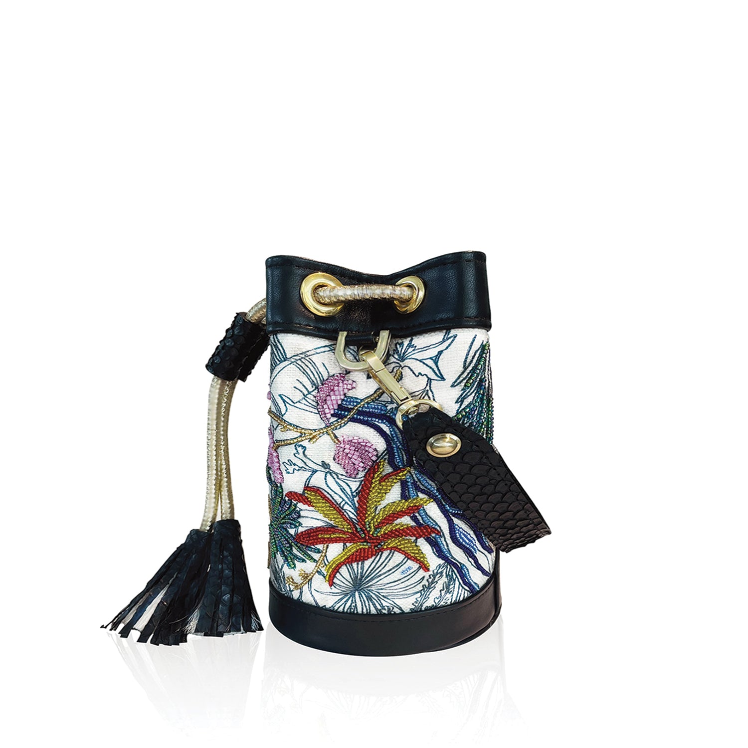 LEAF I Embroidered BonBon Bag